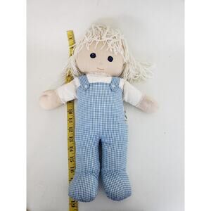 (S5) Vtg 90s Dolls Pauline Jonness Jacobsen Soft Toy 18" Blonde Cloth Doll
